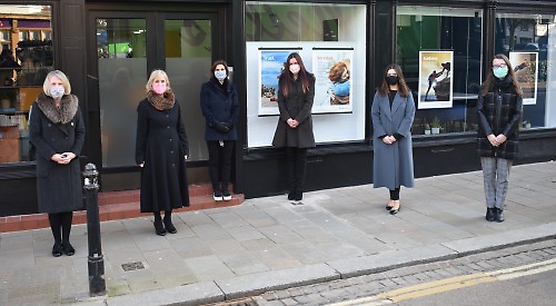 Blanchards team outside the new office